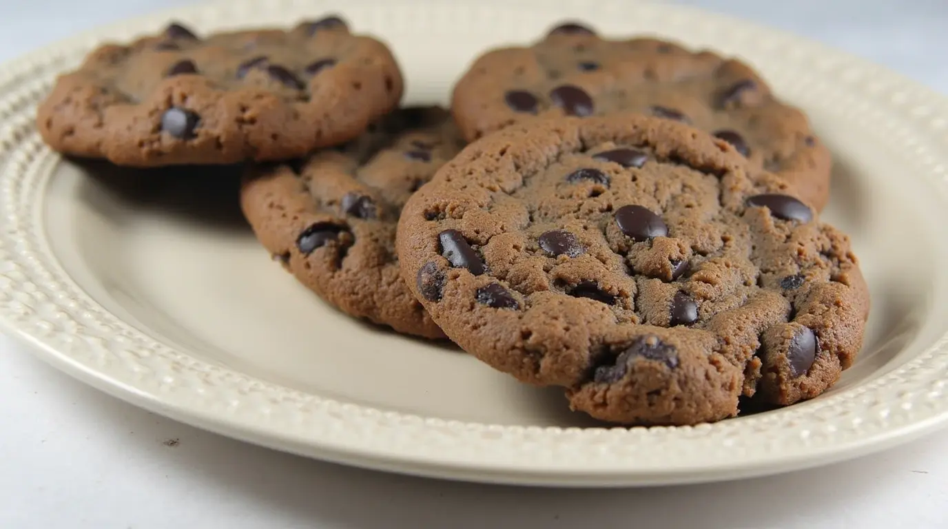 Freshly baked Cookies & Cream Cookies with chunks of Oreos, soft and chewy, on a cooling rack.