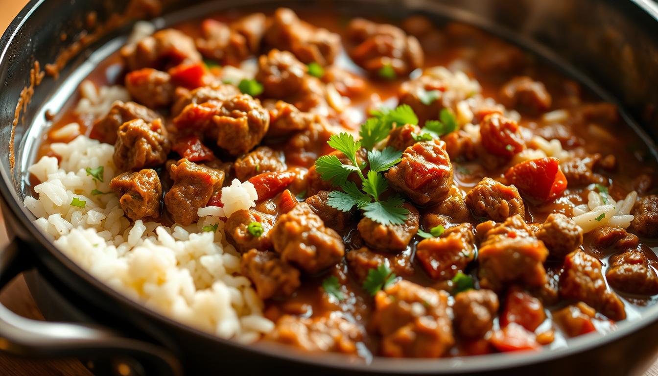 recipes with ground beef and rice