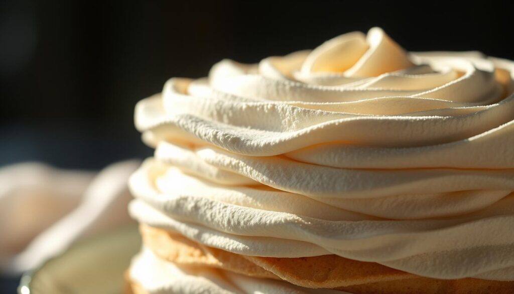 A delicate, airy cloud cake with a soft, pillowy texture. Sunlit wisps of wispy meringue-like cake layers, dusted with a light powder of confectioner's sugar. Captured in a moody, atmospheric close-up with dramatic side lighting to accentuate the cake's ethereal, heavenly qualities. Shot with a shallow depth of field to focus attention on the lofty, cloud-like structure, while hinting at a blurred background to create a sense of tranquility and dreaminess. A delicate, airy cloud cake with a soft, pillowy texture. Sunlit wisps of wispy meringue-like cake layers, dusted with a light powder of confectioner's sugar. Captured in a moody, atmospheric close-up with dramatic side lighting to accentuate the cake's ethereal, heavenly qualities. Shot with a shallow depth of field to focus attention on the lofty, cloud-like structure, while hinting at a blurred background to create a sense of tranquility and dreaminess.